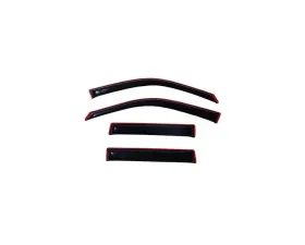 AVS Ventvisor In-Channel Front & Rear Window Deflectors 4pc Smoke Kia Sedona 2015-2018
