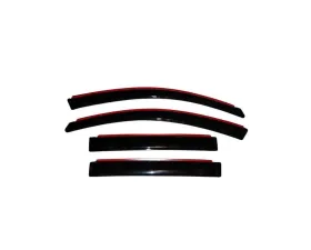 AVS Ventvisor In-Channel Front & Rear Window Deflectors 4pc Smoke Chrysler Pacifica 2004-2008