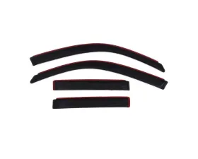 AVS Ventvisor In-Channel Front & Rear Window Deflectors 4pc Smoke Toyota 4Runner 2003-2009