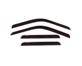 AVS Ventvisor In-Channel Front & Rear Window Deflectors 4pc Smoke Ford F-250 Supercrew 1999-2016
