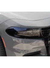 AVS Headlight Covers Smoke Black Out 2pc. Dodge Charger 2015-2020                                     - 37373 - Image 6