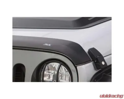 AVS Aeroskin Low Profile Hood Shield Matte Black Jeep Wrangler (JL) 2dr/4dr 2018+ - 377156