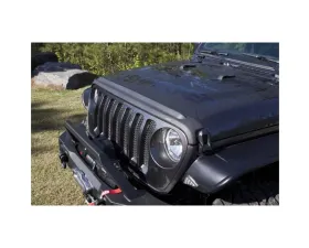 AVS Aeroskin II Textured Low Profile Hood Shield Black Jeep Wrangler (JL) 2dr/4dr 2018+