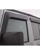AVS Ventvisor & Aeroskin Deflector Combo Kit Matte Black Jeep Wrangler (2 Door) 2007-2018                                     - 56020060 - Image 19