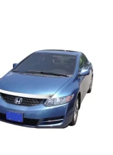AVS Aeroskin Low Profile Hood Shield Chrome Honda Civic Coupe 2006-2010                                     - 620018 - Image 7