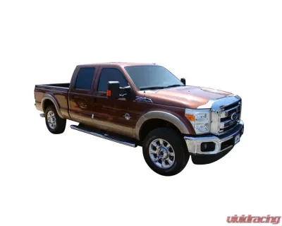 AVS Aeroskin Low Profile Hood Shield Chrome Ford F-350 2011-2016 - 622022