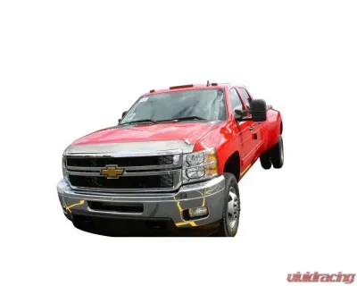 AVS Aeroskin Low Profile Hood Shield Chrome Chevrolet Silverado 2500 2011-2014 - 622030