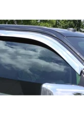 AVS Ventvisor 2pc Chrome Chevrolet Silverado 1500 Standard Cab Outside Mount Front Window Gmc | Chevrolet 2014-2021                                     - 682301 - Image 9
