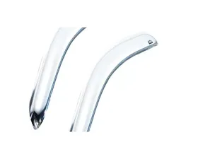 AVS Ventvisor 2pc Chrome Chevrolet Silverado 1500 Standard Cab Outside Mount Front Window 1999-2007