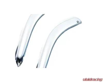 AVS Ventvisor 2pc Chrome Chevrolet Silverado 1500 Standard Cab Outside Mount Front Window 1999-2007 - 682956