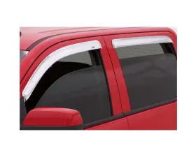 AVS Ventvisor Outside Mount Front & Rear Window Deflectors 4pc Chrome Dodge Journey 2008-2018