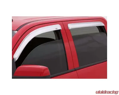 AVS Ventvisor Outside Mount Front & Rear Window Deflectors 4pc Chrome Dodge Journey 2008-2018 - 684072