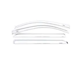AVS 4pc Chrome Ventvisor Front & Rear Window Deflectors Chevrolet | GMC 2015-2021