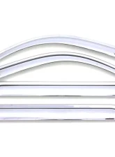 AVS Ventvisor Outside Mount Front & Rear Window Deflectors 4pc Chrome Ram 1500 Crew Cab 2019                                     - 684806 - Image 8