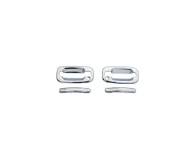 AVS Door Handle Covers (2 Door) 4pc Set Chrome Chevrolet Silverado 1500 2007-2013