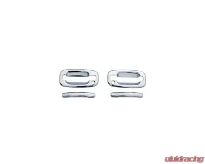 AVS Door Handle Covers (2 Door) 4pc Set Chrome Ford F-250 (w/o Passenger Keyhole) 1999-2016 - 685203