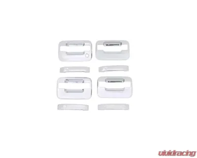 AVS Door Handle Covers (4 Door) 8pc Set Chrome Ford F-150 (No Keypad/Passenger Keyhole) 2004-2014 - 685302