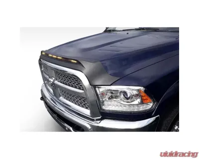 AVS Aeroskin Low Profile Hood Shield w/ Lights Black Dodge Ram 1500 (Excl Sport / Rebel) 2009-2018 - 753004