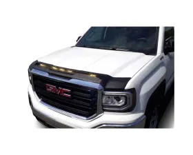 AVS Aeroskin Low Profile Hood Shield w/ Lights Black GMC Sierra 1500 2014-2018