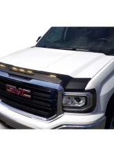 AVS Aeroskin Low Profile Hood Shield w/ Lights Black GMC Sierra 1500 2014-2018                                     - 753075 - Image 6