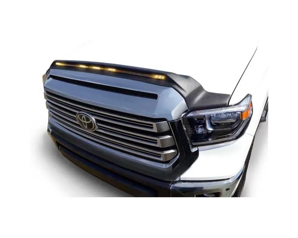 AVS Aeroskin Low Profile Hood Shield w/ Lights Black Toyota Tundra 2014-2019 - 753094