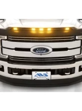 AVS Aeroskin Low Profile Hood Shield w/ Lights Black Ford F250 Super Duty 2017-2019                                     - 753135 - Image 12