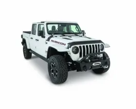 AVS Aeroskin Low Profile Hood Shield w/ Lights Black Jeep Wrangler (JL) 2018-2019