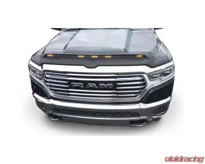 AVS Aeroskin Low Profile Hood Shield w/ Lights Black Dodge Ram 1500 2019 - 753163