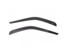 AVS Ventvisor Low Profile Window Deflectors 2pc Matte Black Jeep Wrangler (2 Door Only) 2007-2018
