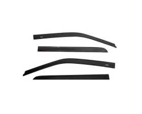 AVS Ventvisor Low Profile Window Deflectors 4pc Matte Black Chevrolet Silverado 1500 Ext Cab 2019+