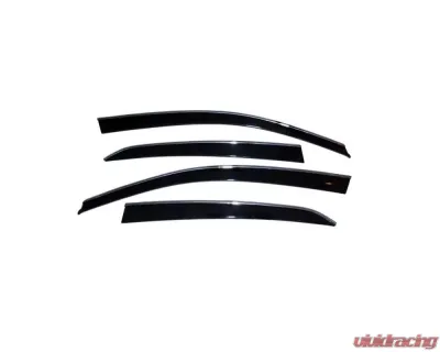 AVS Ventvisor Low Profile Deflectors 4pc Smoke w/Chrome Trim Infiniti G35 2007-2010 - 794004