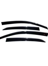 AVS Ventvisor Low Profile Deflectors 4pc Smoke w/Chrome Trim Volkswagen Jetta 2006-2010                                     - 794005 - Image 12