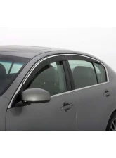 AVS Ventvisor Low Profile Deflectors 4pc Smoke w/Chrome Trim Lexus LS430 2001-2006                                     - 794006 - Image 14