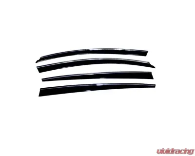 AVS Ventvisor Low Profile Deflectors 4pc Smoke w/Chrome Trim Lexus GS300 2006-2012 - 794009