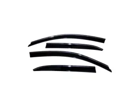 AVS Ventvisor Low Profile Deflectors 4pc Smoke w/Chrome Trim Honda Accord 2003-2007