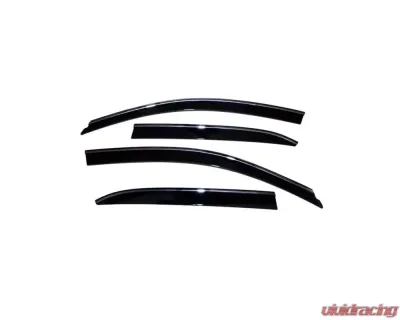 AVS Ventvisor Low Profile Deflectors 4pc Smoke w/Chrome Trim Honda Accord 2003-2007 - 794010
