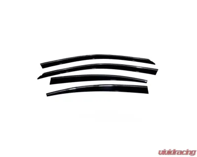 AVS Ventvisor Low Profile Deflectors 4pc Smoke w/Chrome Trim Lexus ES350 2007-2011 - 794012