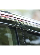 AVS Smoke w/Chrome Trim Low Profile 4pc Ventvisor Deflector Hyundai Santa Fe 2019-2020                                     - 794028 - Image 4