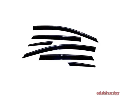AVS Ventvisor Low Profile Deflectors 6pc Smoke w/Chrome Trim Infiniti M35 | M45 2006-2010 - 796001