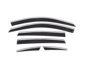 AVS Ventvisor Low Profile Deflectors 6pc Smoke w/Chrome Trim Honda CR-V 2007-2011