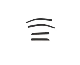 AVS Ventvisors 4pc Black Chevrolet Silverado 1500 Ext. Cab Low Profile Color Match 2015-2018