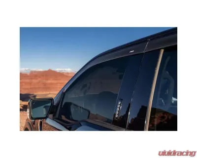 AVS 4 pc. Smoke Low Profile Outside Mount Ventvisor Deflector Toyota Tundra Crew Cab Pickup CrewMax 2022-2024 - 894111