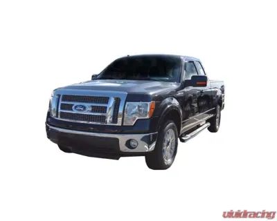 AVS Ventvisor Outside Mount Window Deflectors 2pc Smoke Ford F-150 Standard Cab 2009-2014 - 92741