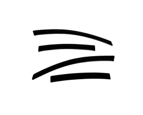 AVS Ventvisor Outside Mount Window Deflectors 4pc Smoke Nissan Sentra 2007-2012