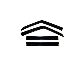 AVS Ventvisor Window Deflectors 4pc Smoke Jeep Cherokee (4 Door Excl. Limited Model) 1984-2001