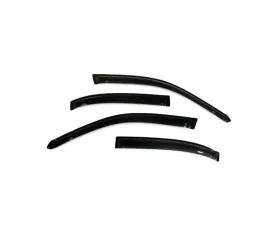 AVS Ventvisor Outside Mount Window Deflectors 4pc Smoke Honda Civic 2001-2005