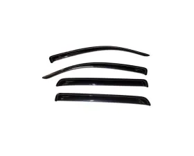 AVS Ventvisor Outside Mount Window Deflectors 4pc Smoke Toyota Tundra Crewmax 2007-2018