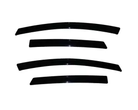 AVS Ventvisor Outside Mount Window Deflectors 4pc Smoke Ford Fiesta (Sedan & Hatch) 2009-2018