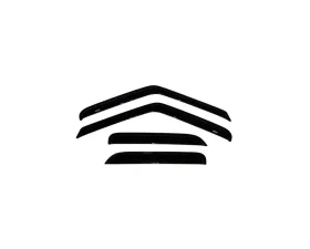 AVS Ventvisor Outside Mount Window Deflectors 4pc Smoke GMC Envoy 1998-2001