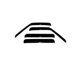 AVS Ventvisor Outside Mount Window Deflectors 4pc Smoke Chevrolet S10 Crew Cab 2001-2005